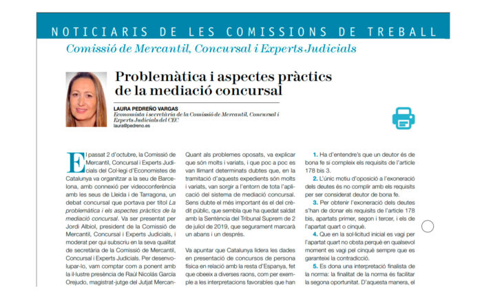 Artículo derecho concursal